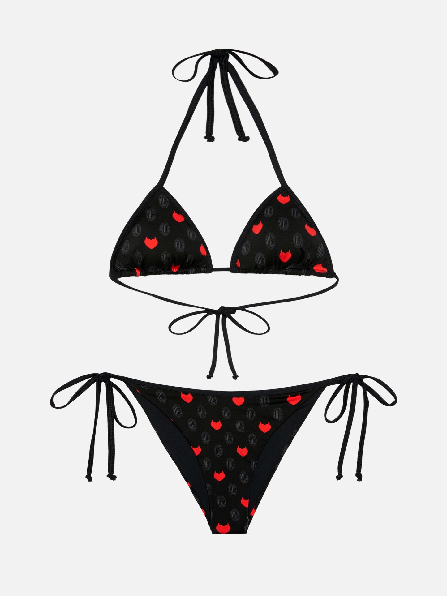 Maleah Triangel-Bikini mit Milan-Print | AC MILAN SPECIAL EDITION