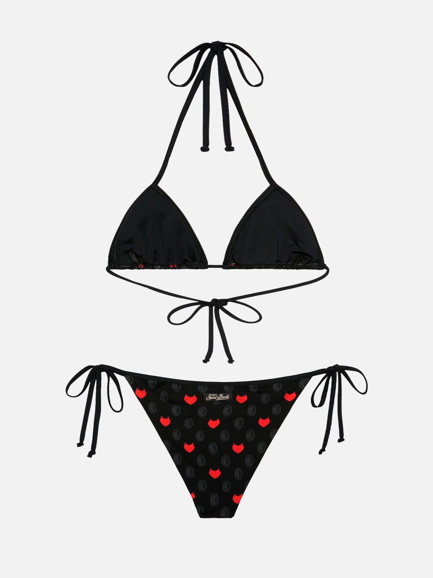 Maleah Triangel-Bikini mit Milan-Print | AC MILAN SPECIAL EDITION