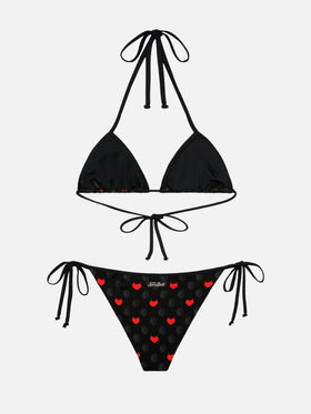 Maleah Triangel-Bikini mit Milan-Print | AC MILAN SPECIAL EDITION