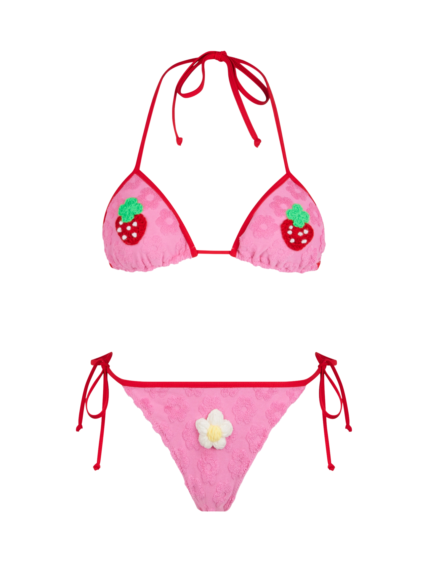 Bikini triangular Maleah de rizo rosa | Special Edition 