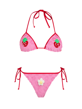Bikini triangular Maleah de rizo rosa | Special Edition 