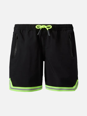 Lange Badehose Malibu Jr in Schwarz
