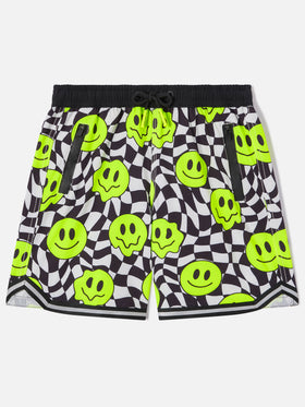 Bañador largo para niño con estampado de smile groovy 