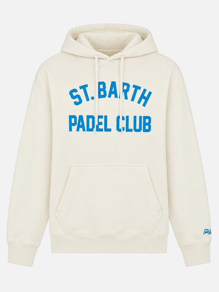Weißes Manhattan-Sweatshirt mit St. Barth Padel Club-Print 