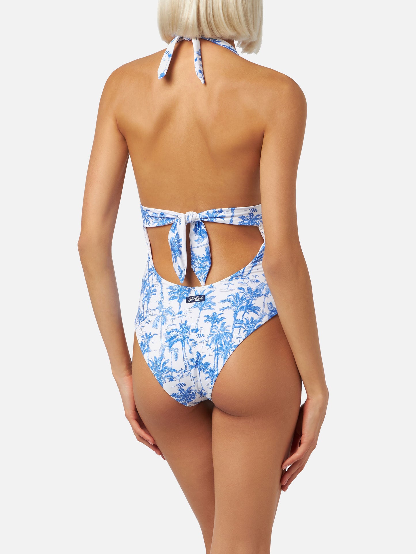 Costume intero Marylin con stampa toile de Jouy