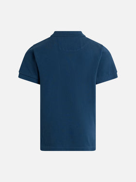 Boy cotton piquet polo Marvin - MC2 Saint Barth