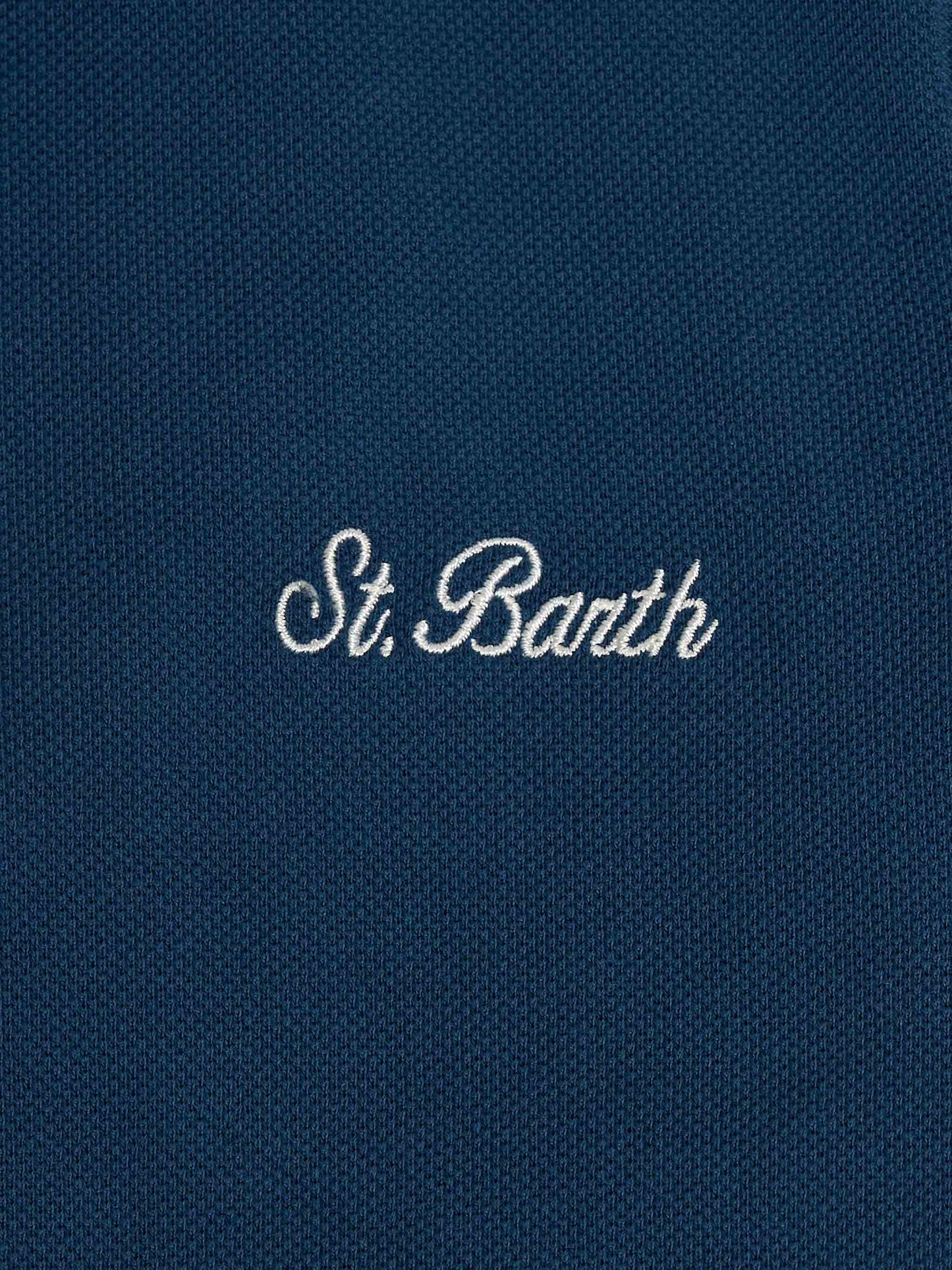 Boy cotton piquet polo Marvin - MC2 Saint Barth