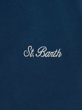 Boy cotton piquet polo Marvin - MC2 Saint Barth