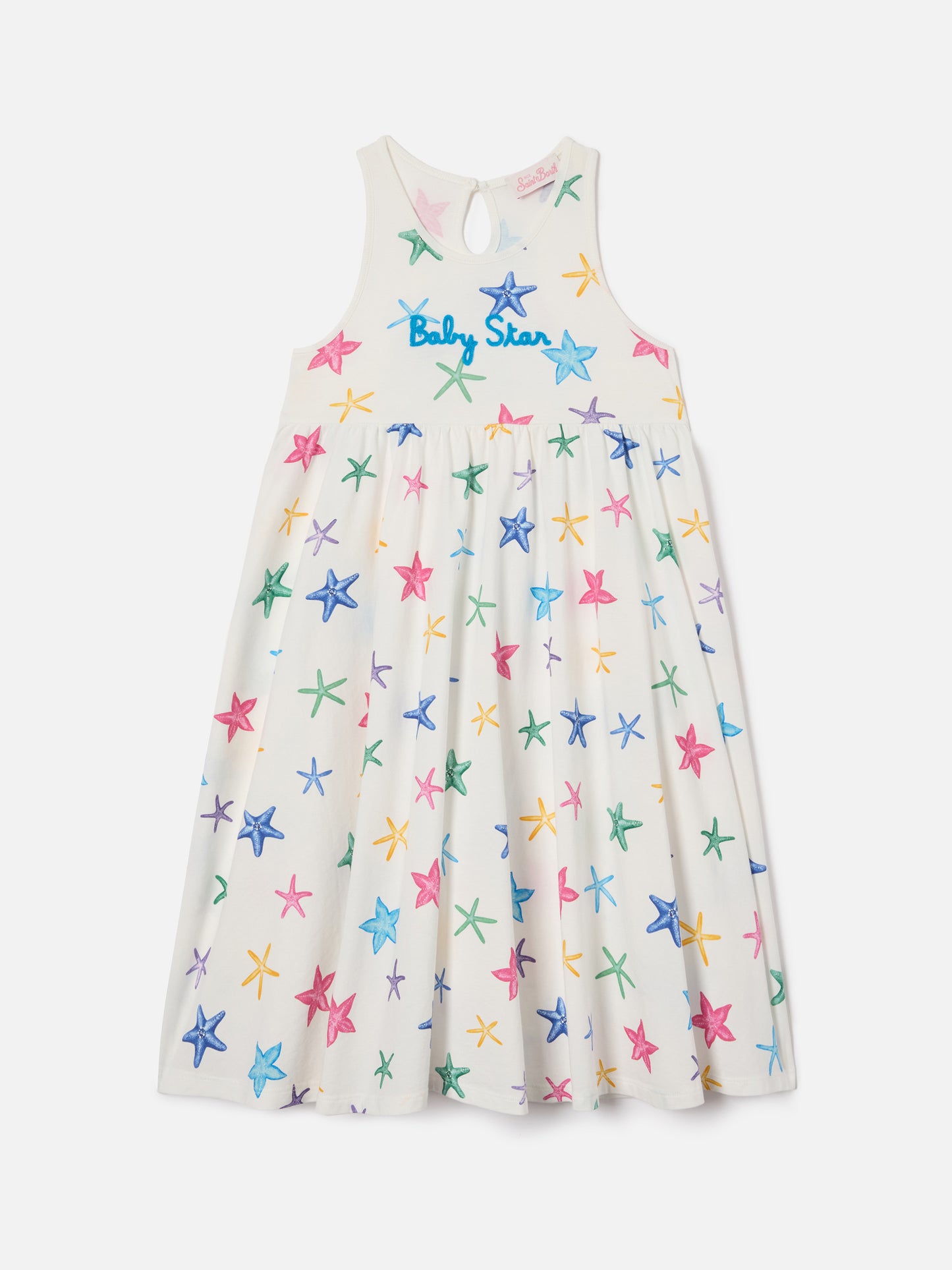 Kleid Masha aus reiner Bio-Baumwolle mit Allover-Seestern-Print 