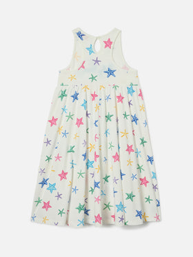 Kleid Masha aus reiner Bio-Baumwolle mit Allover-Seestern-Print 