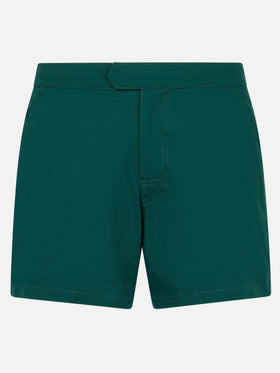 Kurze Herren-Badeshorts Master in britischem Grün