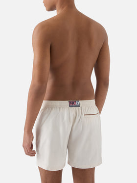 Master Piping Badeshorts in Weiß 