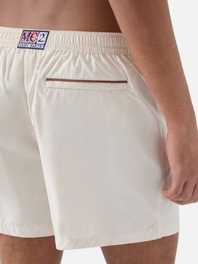 Master Piping Badeshorts in Weiß 