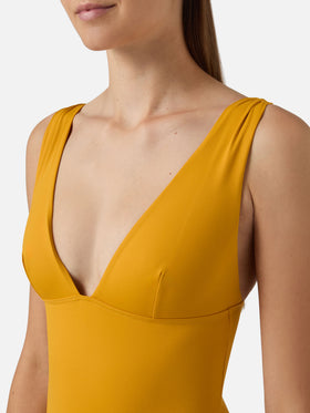 Costume intero Mavi ocra con scollatura profonda