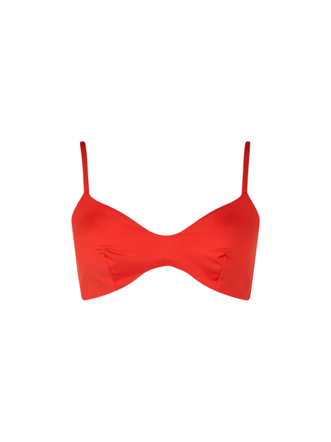 Woman orange scoop bralette beach top May - MC2 Saint Barth