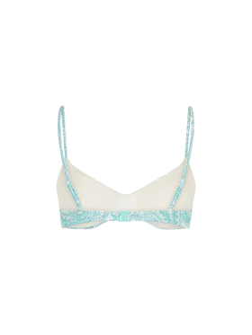 Woman paisley scoop bralette beach top May - MC2 Saint Barth