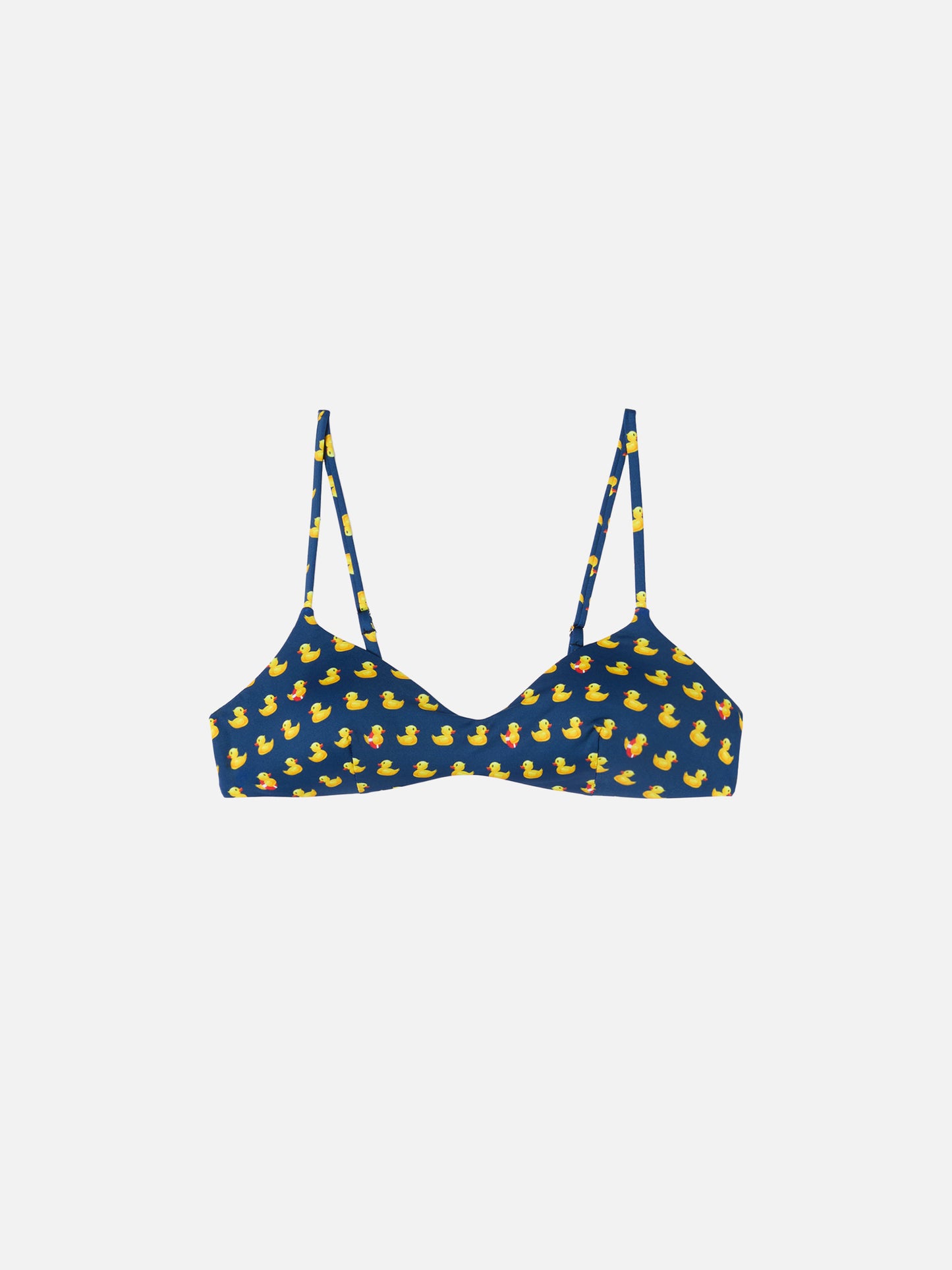 Haut brassière May à encolure arrondie avec imprimé ducky 