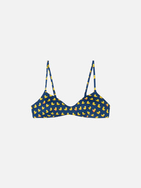 Haut brassière May à encolure arrondie avec imprimé ducky 