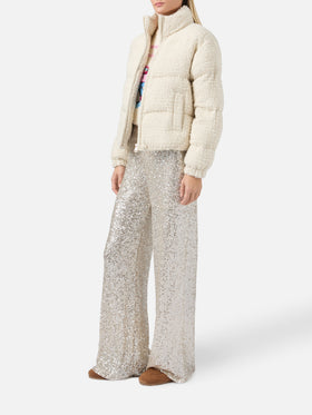 Maddy Tweed Steppjacke aus Lurex-Tweed