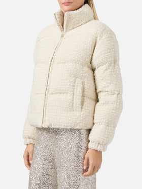 Maddy Tweed Steppjacke aus Lurex-Tweed