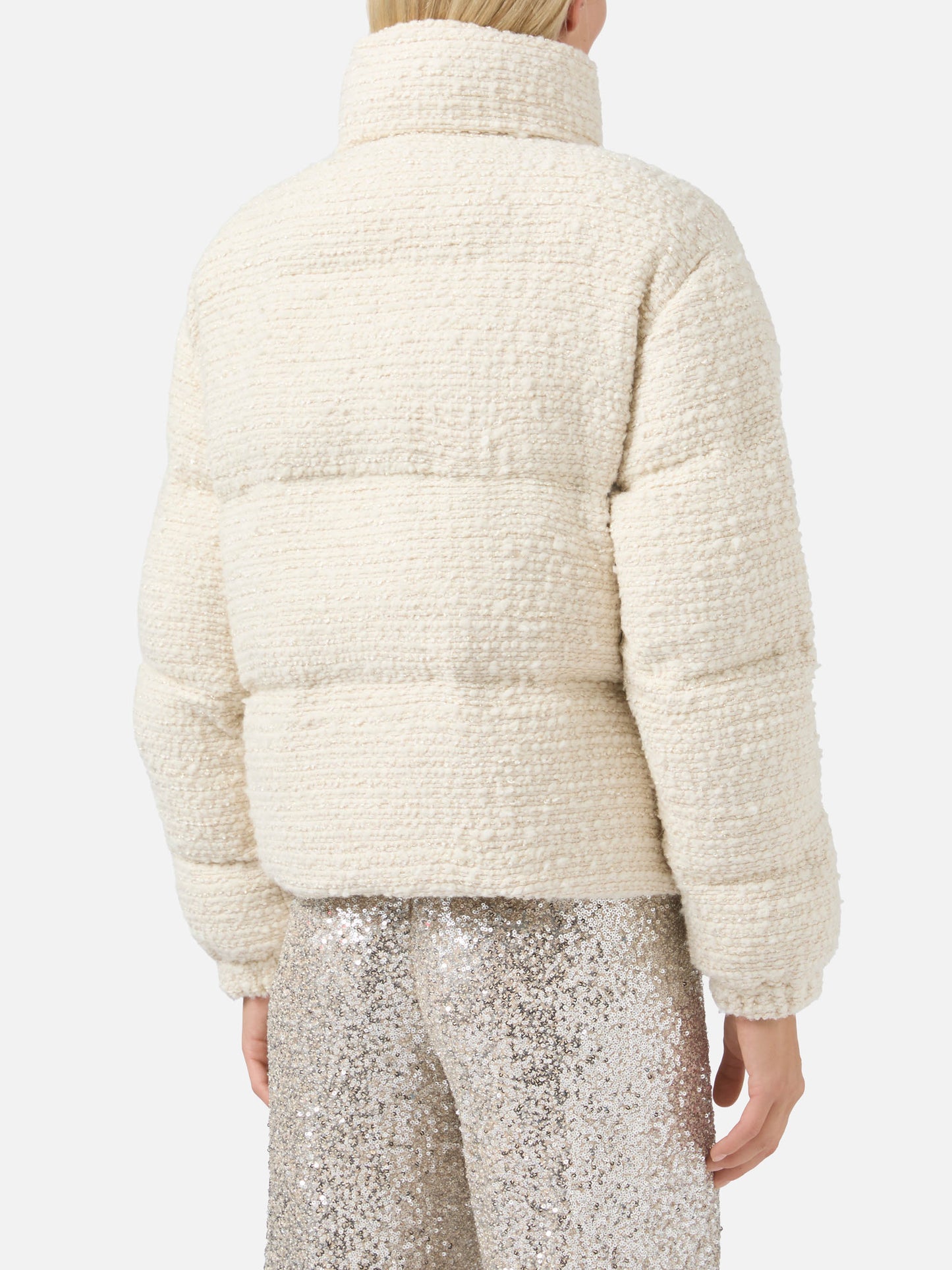 Maddy Tweed Steppjacke aus Lurex-Tweed