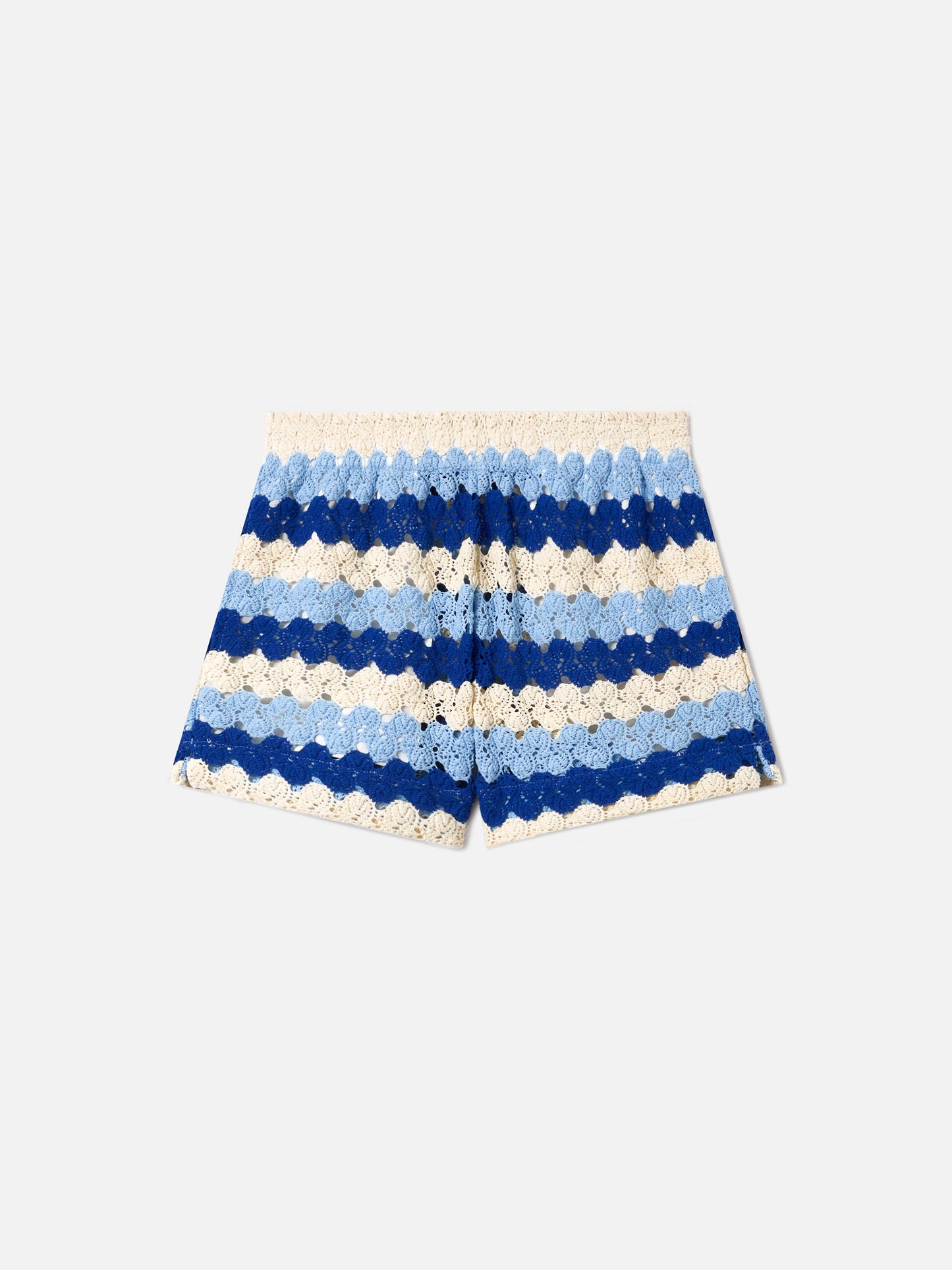 Short de crochet Meave à rayures bleues 