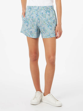 Woman cotton Joanna Luise pull up shorts Meave | MADE WITH LIBERTY FABRIC - MC2 Saint Barth