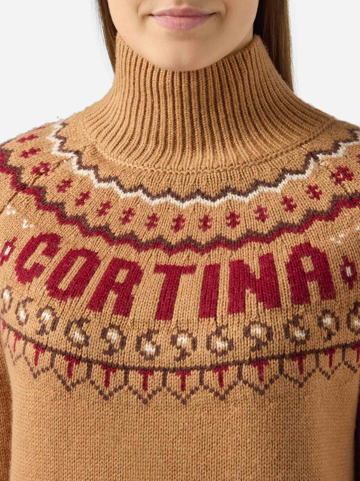 Meghan Nordic jacquard knit sweater