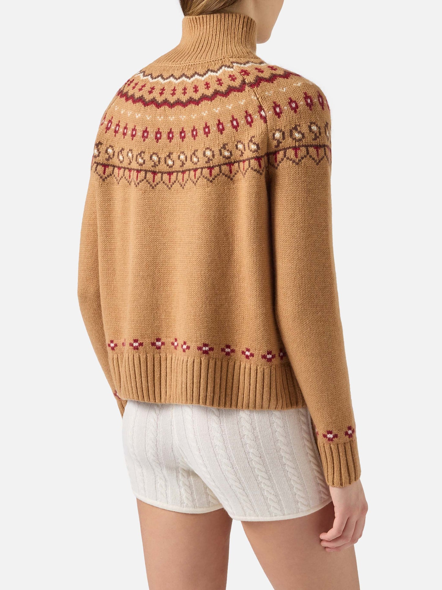 Damenpullover Meghan aus Kaschmirmischung mit nordischem Jacquard