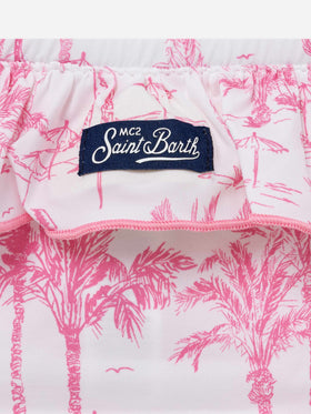 Melly ruffled swim briefs with toile de jouy print - MC2 Saint Barth