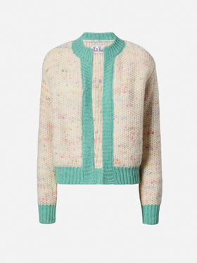 Meribel soft melange cardigan