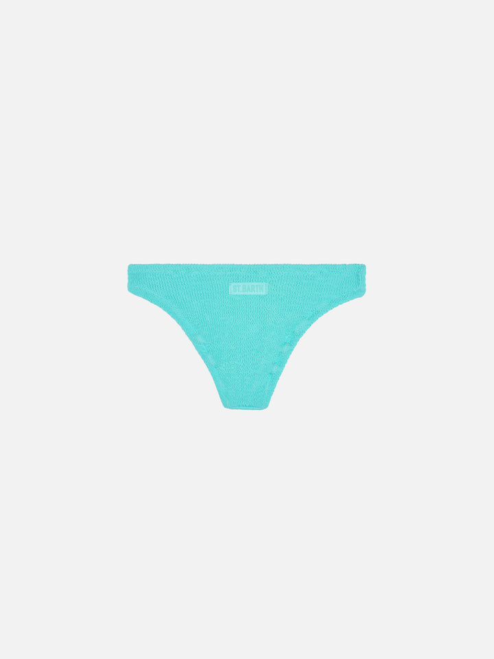 Mica water green crinkle swim briefs - MC2 Saint Barth