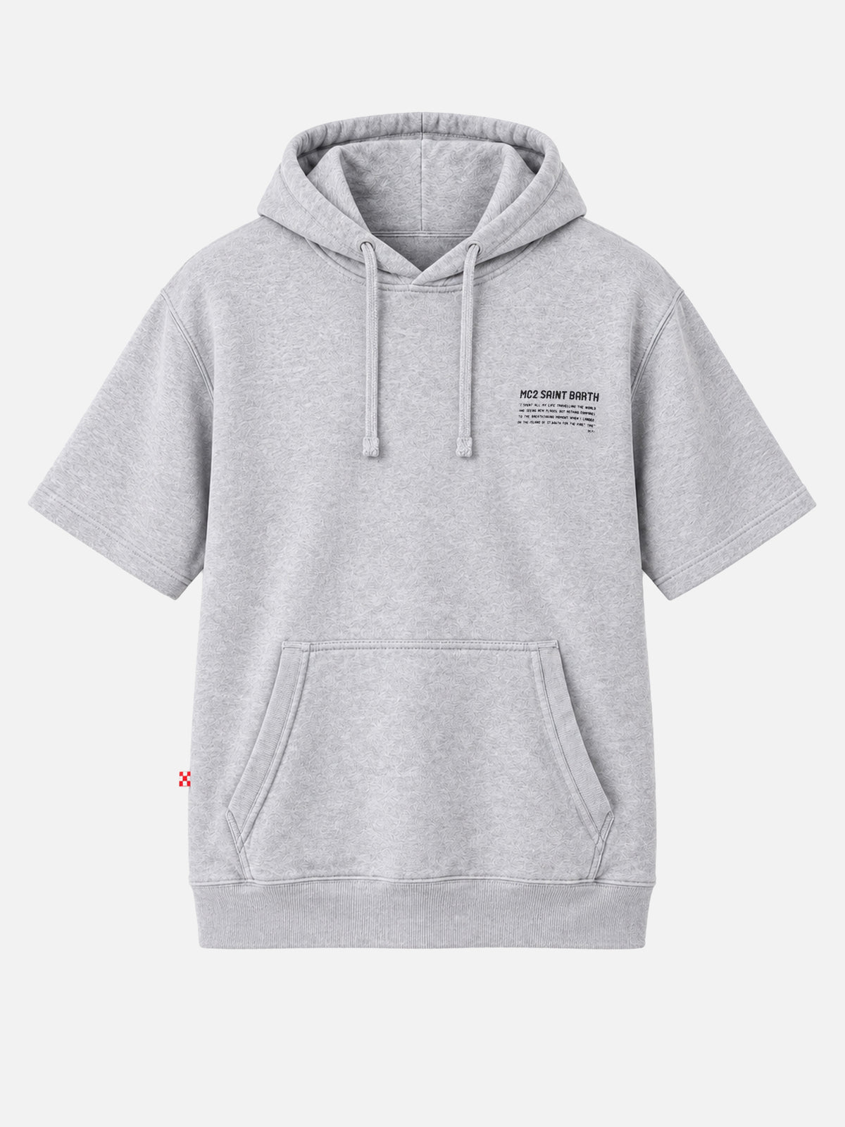 Mike grauer Kurzarm-Hoodie 