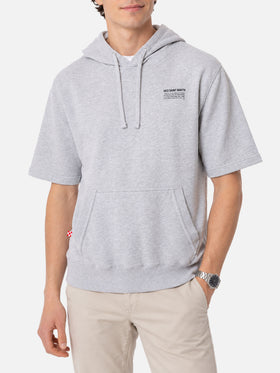 Mike grauer Kurzarm-Hoodie 