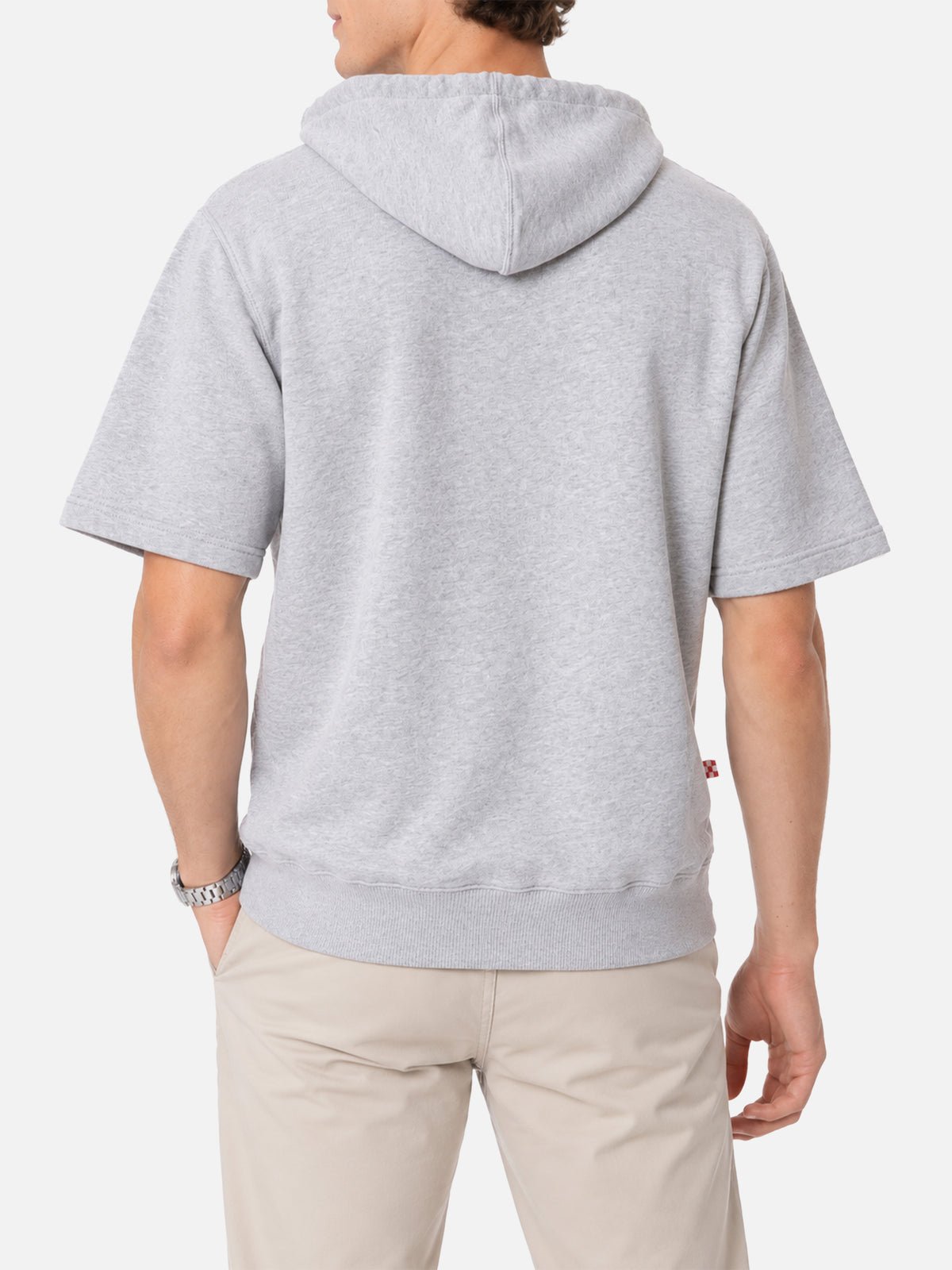 Mike grauer Kurzarm-Hoodie 