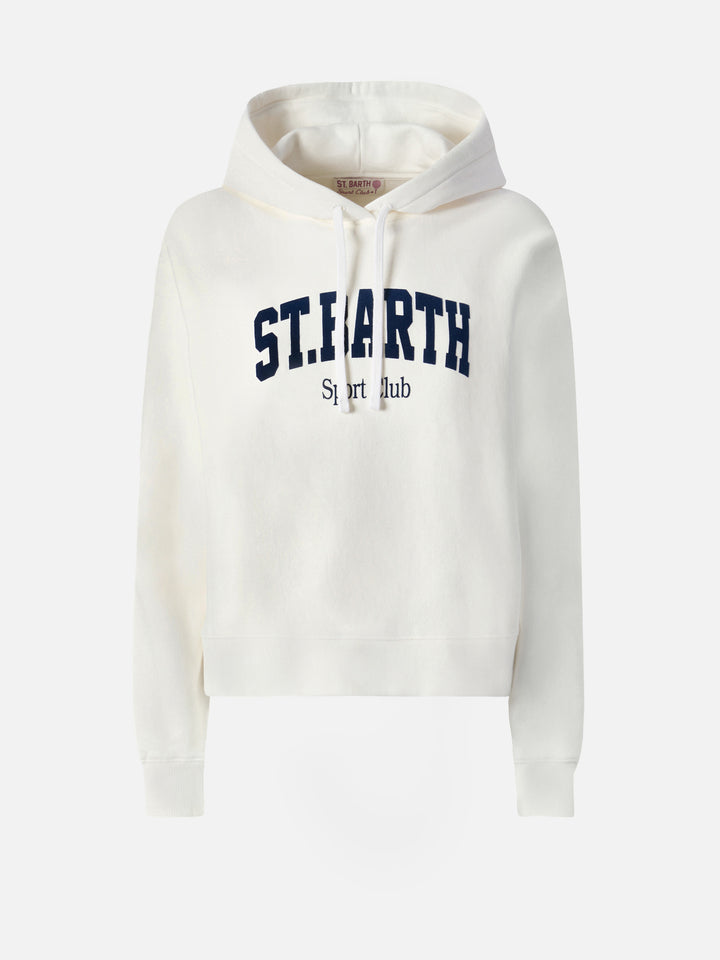 Sudadera con capucha de algodón Mindy con estampado St. Barth Sport Club 