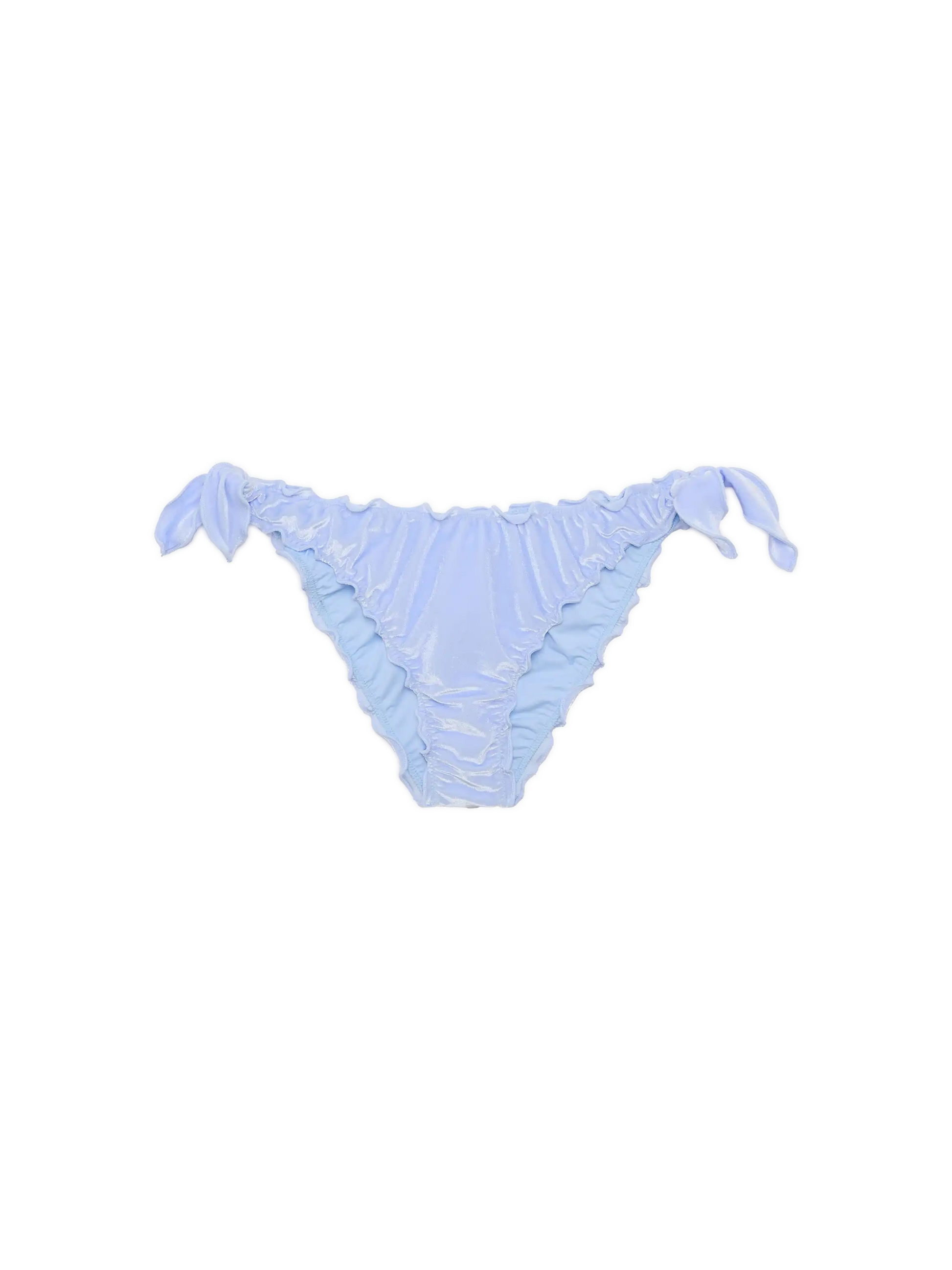 Moon light blue velvet classic swim briefs - MC2 Saint Barth