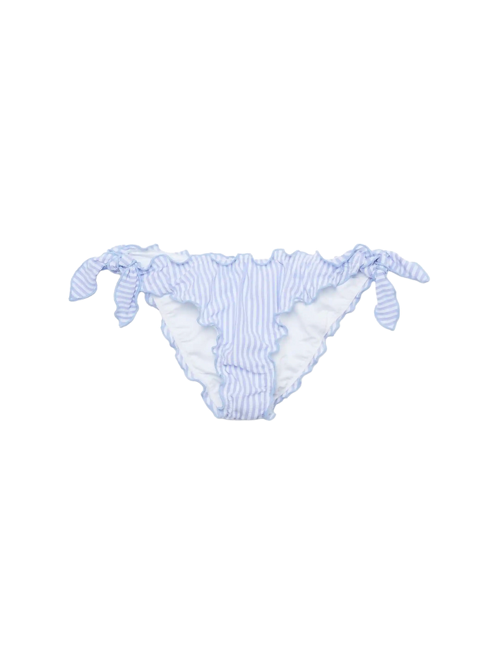 Classic seersucker triangle bikini Sagittarus Moon with striped print - MC2 Saint Barth
