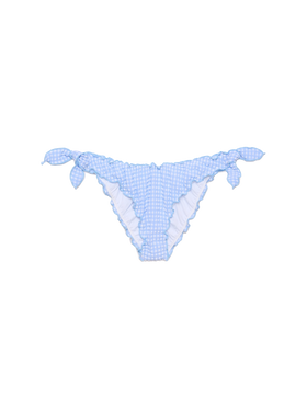 Moon seersucker classic swim briefs with gingham print - MC2 Saint Barth