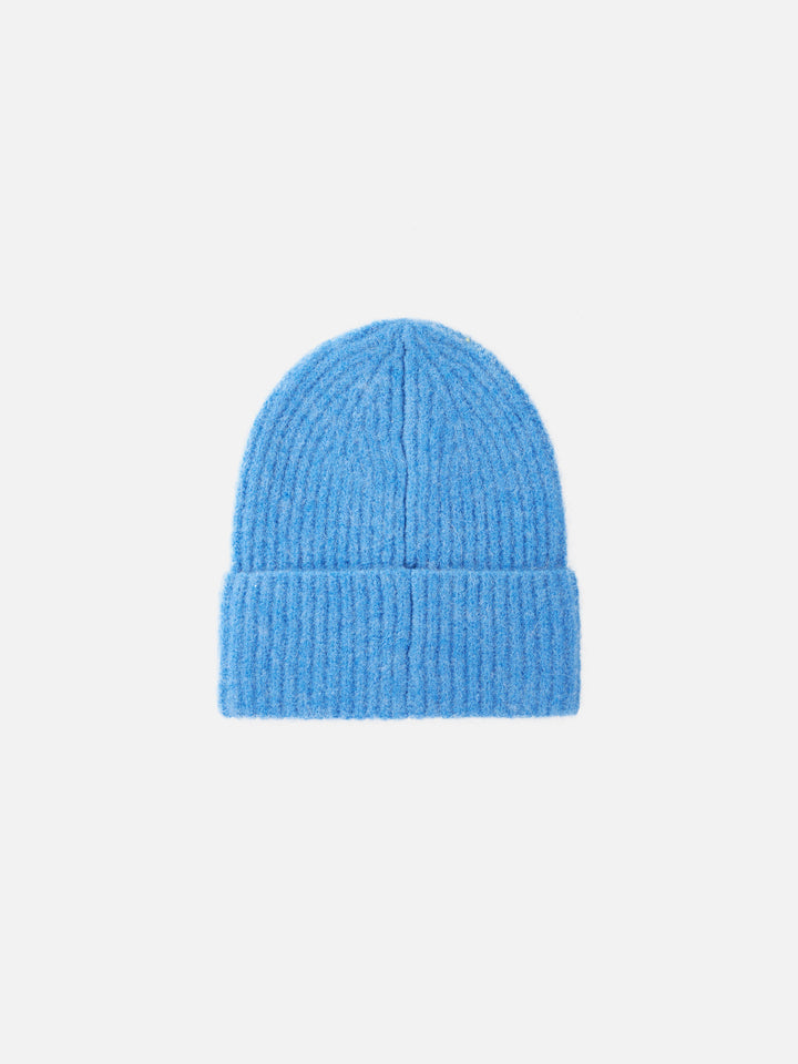 Woman dusty blue stretch wool hat Moss - MC2 Saint Barth