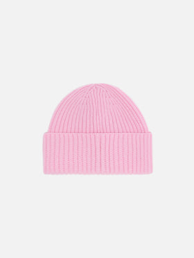 Moss Jr. Mütze in Rosa, 100 % Wolle mit St. Barth-Stickerei