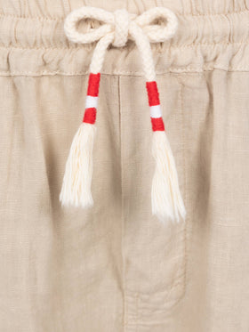 Marseille Jr beige linen bemuda - MC2 Saint Barth