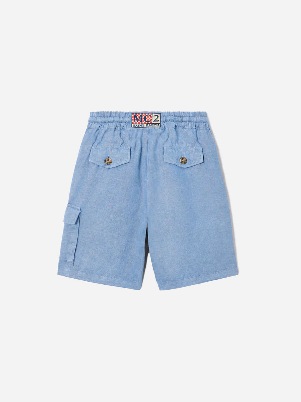 Bermudas Marseille Jr en chambray de denim claro 