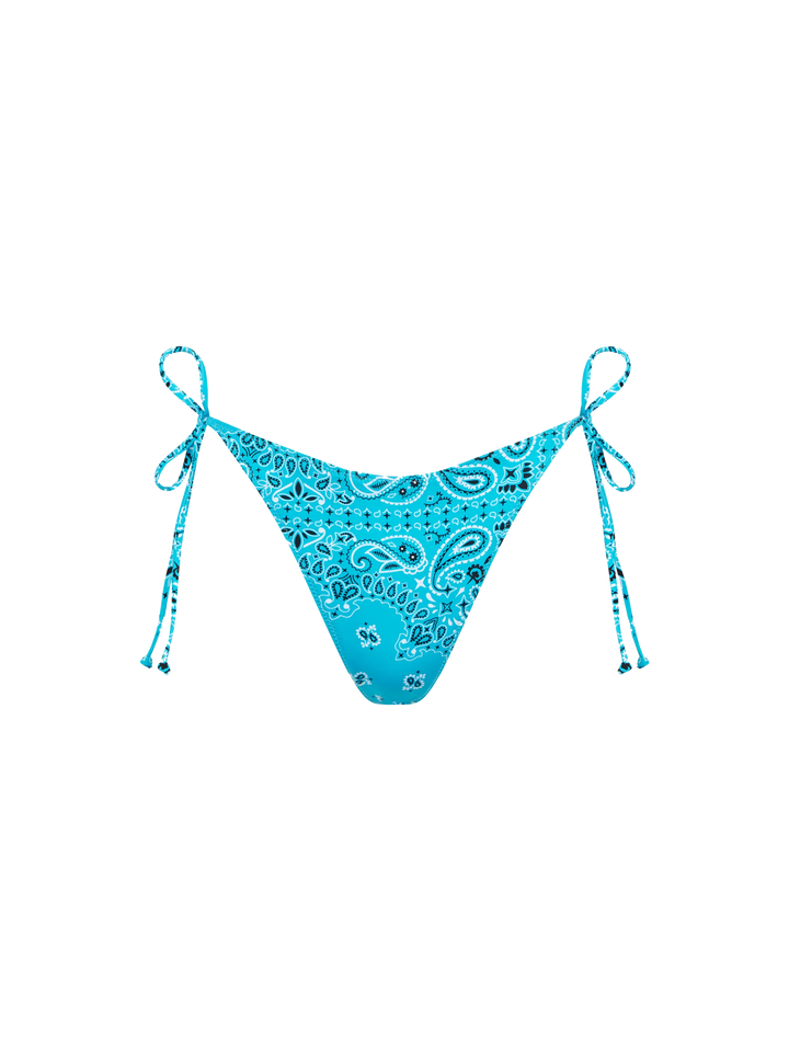 Braguita de bikini Marielle con bandana azul claro 