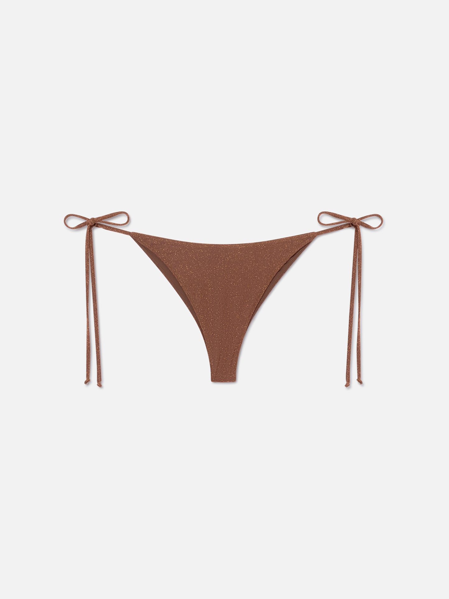 Culotte de bain Marielle en lurex marron 