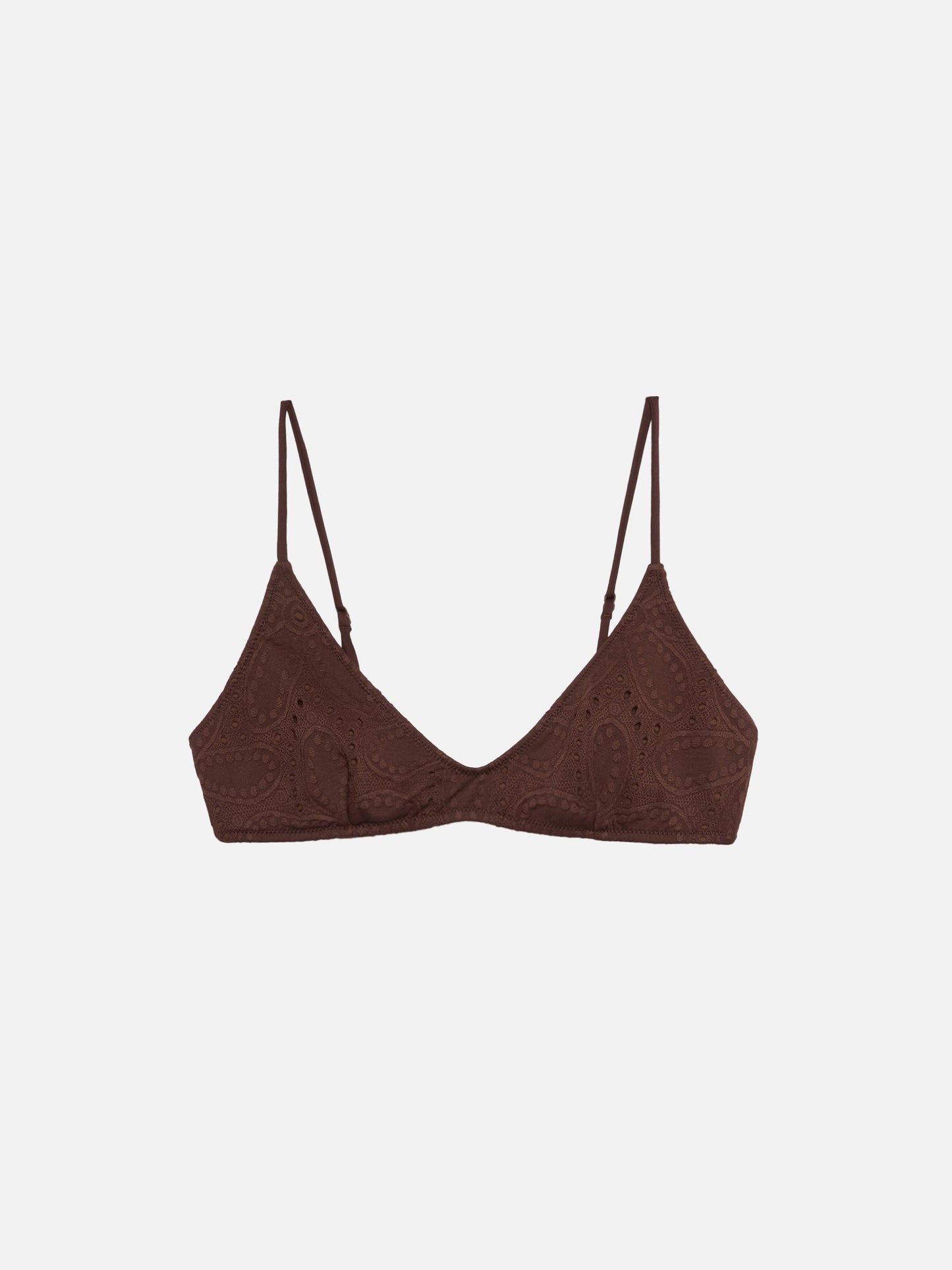 Paloma white Sangallo lace scoop bralette - MC2 Saint Barth
