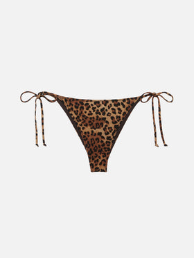 Marielle classic swim briefs with animalier print
