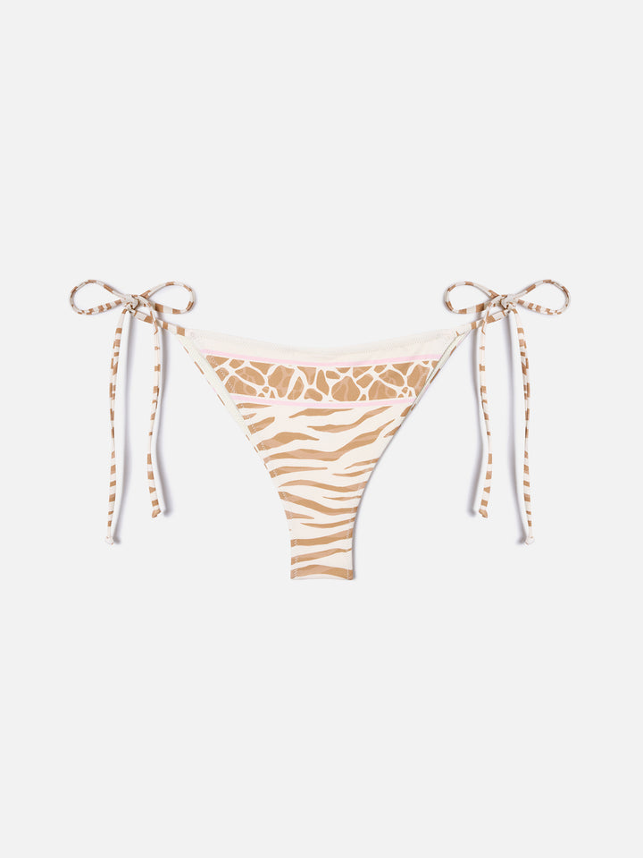 Rio Marielle beige animal print bikini