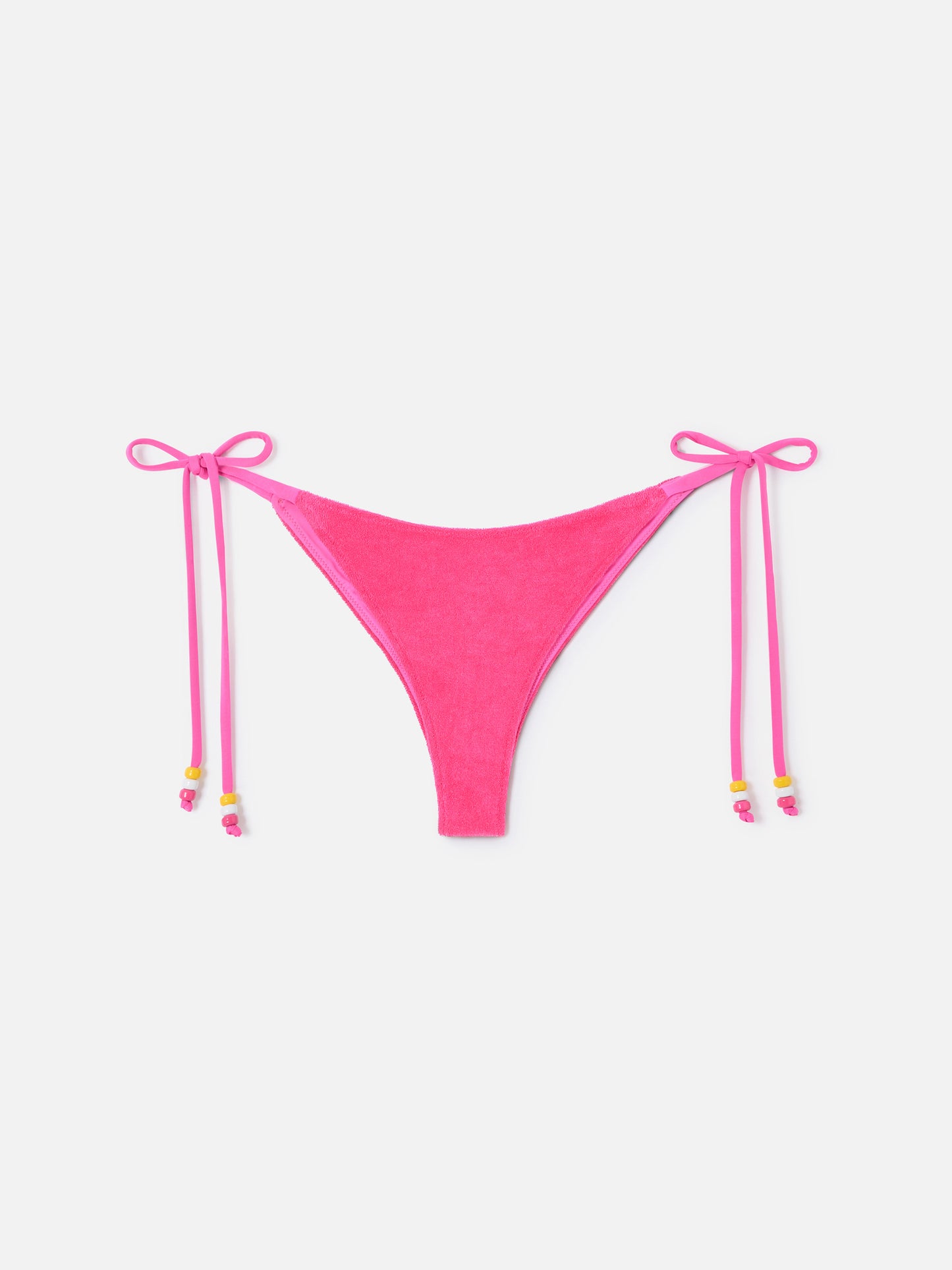 Fuchsiafarbene Marielle Bikinihose aus Frottee 