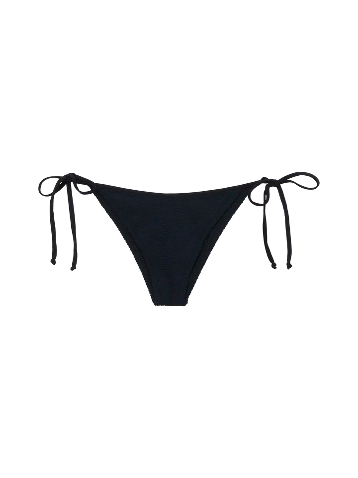 Classic triangle bikini in black crinkle Leah Marielle - MC2 Saint Barth
